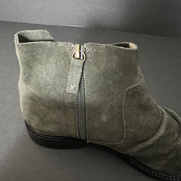 Kelsi Dagger Womens Booties 7 Green Brooklyn Latch Ankle Side Zip Boots $185 - Picture 12 of 14